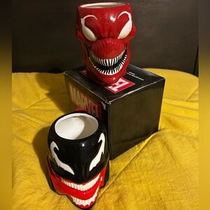 Marvel Red and Black Venom Mugs